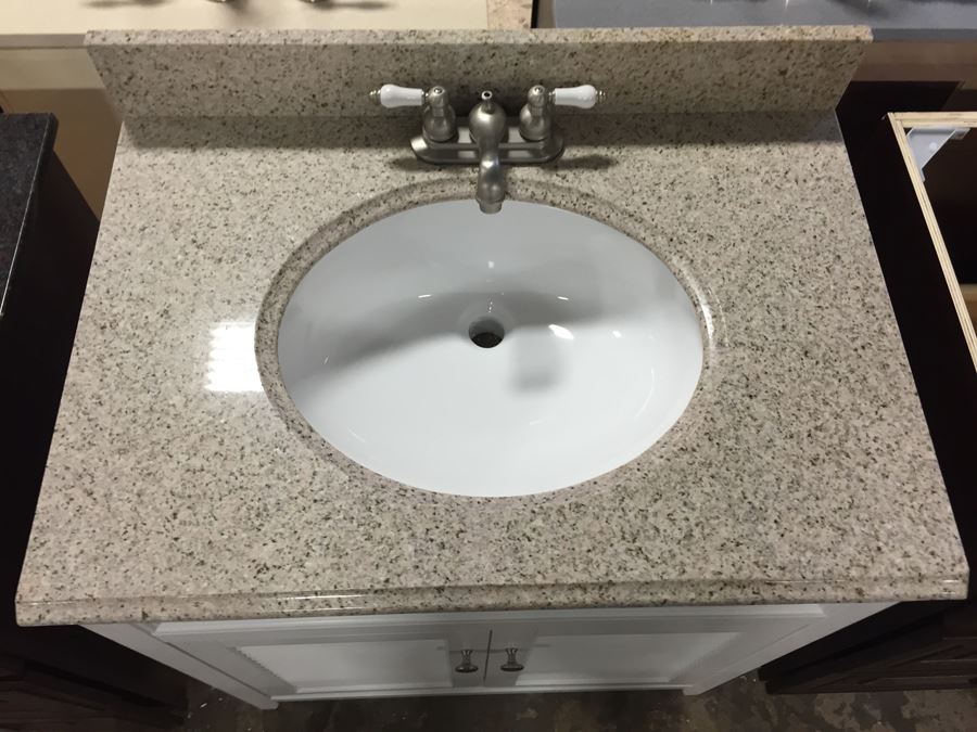 Rustic Yellow Granite Vanity Top