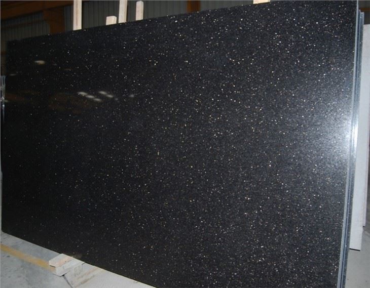 Star Galaxy Black Granite Slab